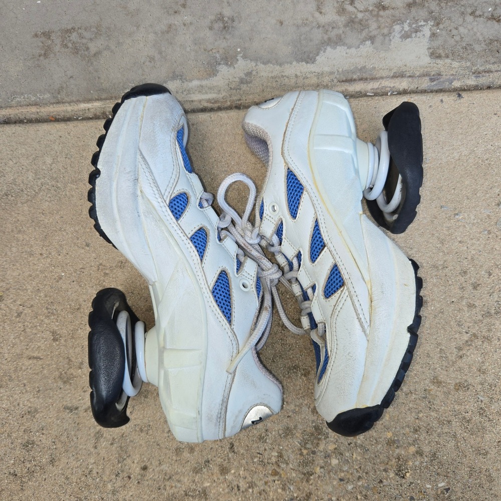 VTG Z-Coil Freedom Sneakers Sz 5 Women Orthopedic Walking White Blue Coil Spring